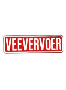 Vee vervoer kentekenplaat