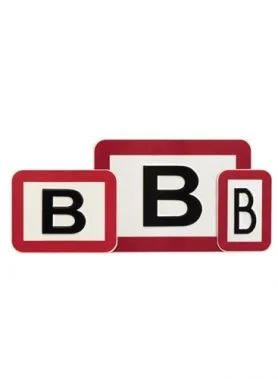 B droogblusleiding bord