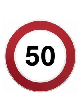 Maximale snelheid 50km bord