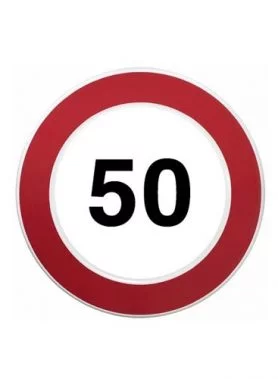 Maximale snelheid 50km bord