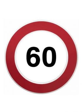 Maximale snelheid 60km bord