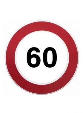 Maximale snelheid 60km bord